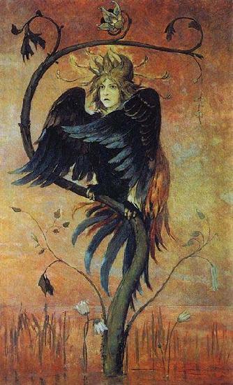 Viktor Vasnetsov Gamayun, The prophetic bird, oil painting picture
